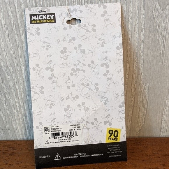 Disney Mickey The True Original Mickey And Minnie Mouse Necklace NWT - Picture 2 of 4